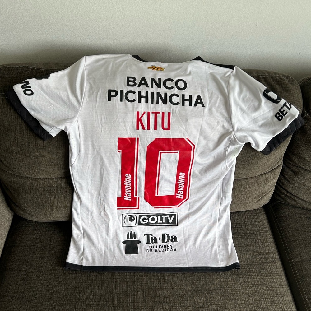Marathon Authentic Barcelona Guayaquil Kitu Diaz #10 Ecuador Jersey Men's Sz: M - Picture 4 of 4